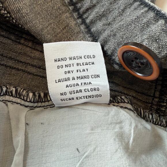 Easel Black Distressed Bandana Jeans Suspenders Overalls size Large - Picture 12 of 15